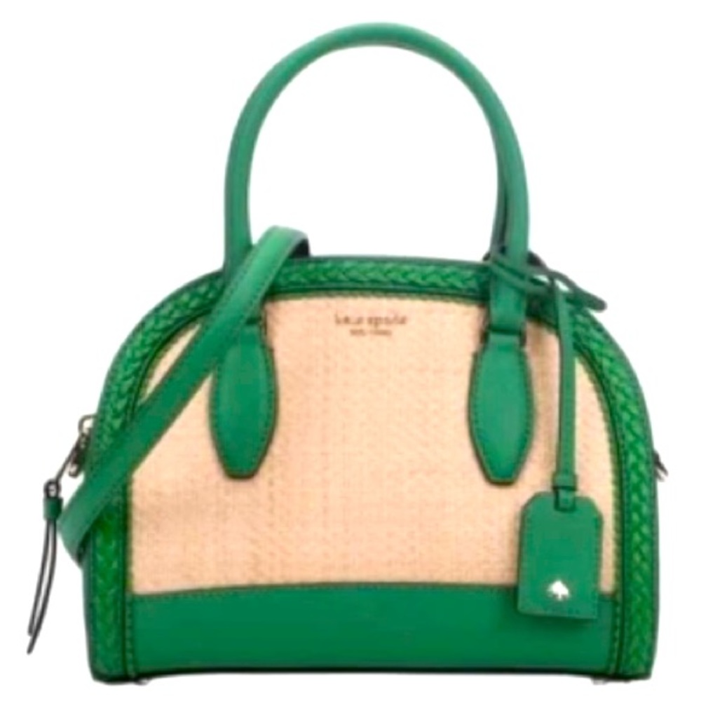 Kate Spade Reiley Straw Dome Crossbody Bag
